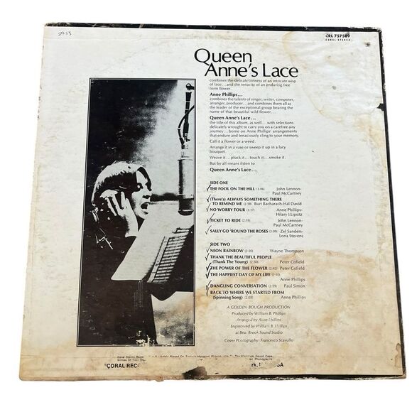 VINTAGE QUEEN ANNE’S LACE SELF-TITLED VINYL LP 12” ROCK ORIGINAL PRESSING - Picture 3 of 10